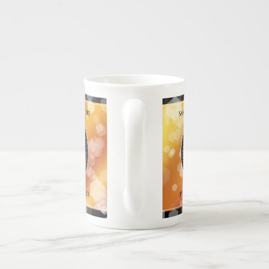 Elegant 23rd Imperial Topaz Wedding Jubileum Porselein Kop (Achterkant)