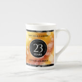 Elegant 23rd Imperial Topaz Wedding Jubileum Porselein Kop (Rechts)