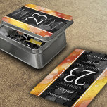 Elegant 23rd Imperial Topaz Wedding Jubileum Puzzel<br><div class="desc">Maak van de 23e keizerlijke topaz trouwdag een gedenkwaardig evenement met deze herdenkingspuzzel van acryl! Elegante witte belettering met zeshoekige confetti in de stijl van zwart en diep rood-geel-oranje moire achtergronden voegen een memorabele touch toe voor deze speciale gelegenheid en buitengewone mijlpaal. Personaliseer met de namen en data van het...</div>