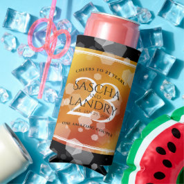 Elegant 23rd Imperial Topaz Wedding Jubileum Seltzer Blikjeskoeler