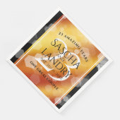 Elegant 23rd Imperial Topaz Wedding Jubileum Servet (Hoek)