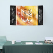 Elegant 23rd Imperial Topaz Wedding Jubileum Spandoek (Beurs)
