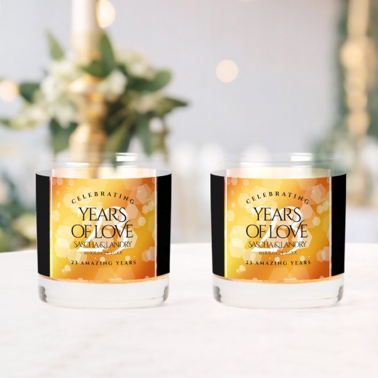 Elegant 23rd Imperial Topaz Wedding Jubileum Whisky Glas (Insitu (Huwelijk))