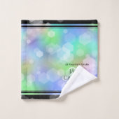 Elegant 24th Opal Wedding Jubileum Celebration Bad Handdoek (Wasdoekje)