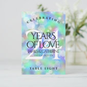 Elegant 24th Opal Wedding Jubileum Celebration Bedankkaart (Staand voorkant)