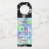 Elegant 24th Opal Wedding Jubileum Celebration Flessenhanger (Achterkant)