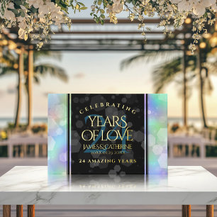 Elegant 24th Opal Wedding Jubileum Celebration Gastenboek