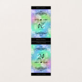 Elegant 24th Opal Wedding Jubileum Celebration Kaart (Buitenkant ongevouwen)