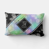 Elegant 24th Opal Wedding Jubileum Celebration Kussen (Achterkant)