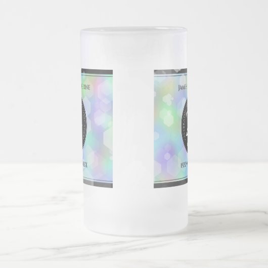 Elegant 24th Opal Wedding Jubileum Celebration Matglas Bierpul (Center)