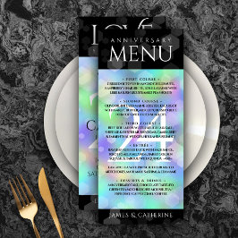 Elegant 24th Opal Wedding Jubileum Celebration Menu