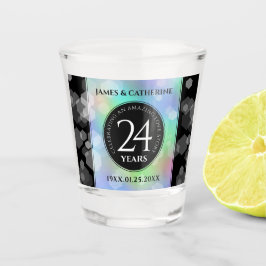 Elegant 24th Opal Wedding Jubileum Celebration Shot Glas