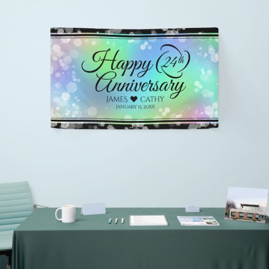 Elegant 24th Opal Wedding Jubileum Celebration Spandoek (Beurs)