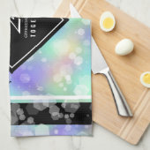 Elegant 24th Opal Wedding Jubileum Celebration Theedoek (Quarter Fold)