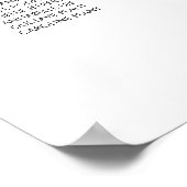 Elegant 25 tafels Welkom Zitplaatskaart Poster (Hoek)