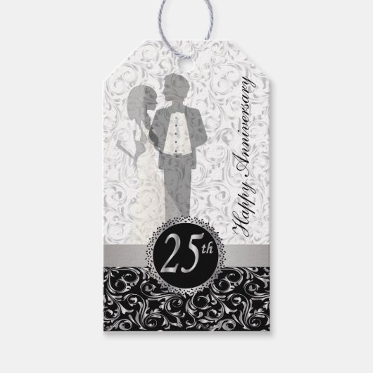 Elegant 25e Jubileum Cadeaulabel (Voorkant)