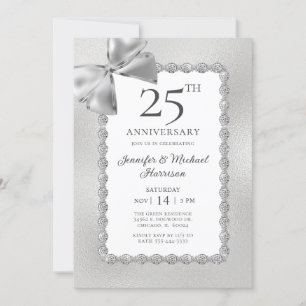 Elegant 25e verjaardag kaart