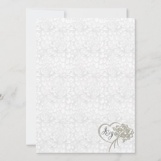 Elegant 25th Jubileum Celebration Kaart (Achterkant)