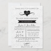 Elegant 25th Jubileum Celebration Kaart (Voorkant)