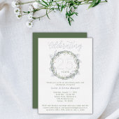 Elegant 25th Jubileum Party nodigt echte Folie uit Folie Uitnodiging