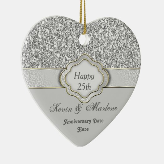 ELEGANT 25th SILVER JUBILEUM GIFT ORNAMENT (Rechts)