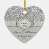 ELEGANT 25th SILVER JUBILEUM GIFT ORNAMENT (Voorkant)