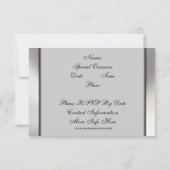 Elegant 25th Silver Jubileum Party-uitnodigingen Kaart (Achterkant)
