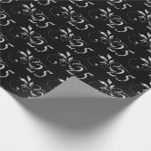 Elegant 25th Silver Jubileum Pattern Cadeaupapier (Hoek)