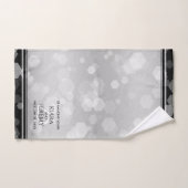 Elegant 25th Silver Wedding Jubileum Bad Handdoek (Handdoek)