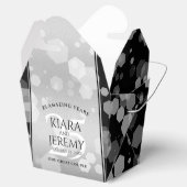 Elegant 25th Silver Wedding Jubileum Bedankdoosjes (Geopend)