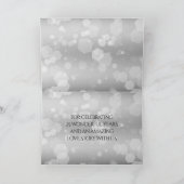 Elegant 25th Silver Wedding Jubileum Bedankkaart (Binnen)