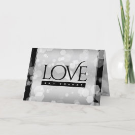 Elegant 25th Silver Wedding Jubileum Bedankkaart