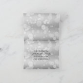 Elegant 25th Silver Wedding Jubileum Bedankkaart (Binnen)