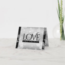 Elegant 25th Silver Wedding Jubileum Bedankkaart