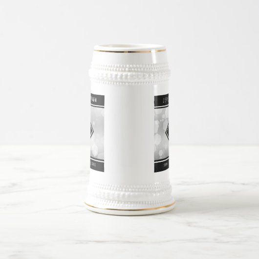 Elegant 25th Silver Wedding Jubileum Bierpul (Center)