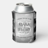 Elegant 25th Silver Wedding Jubileum Blikjeskoeler (Blikje Achterkant)