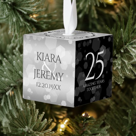 Elegant 25th Silver Wedding Jubileum Decoratie (Boom)