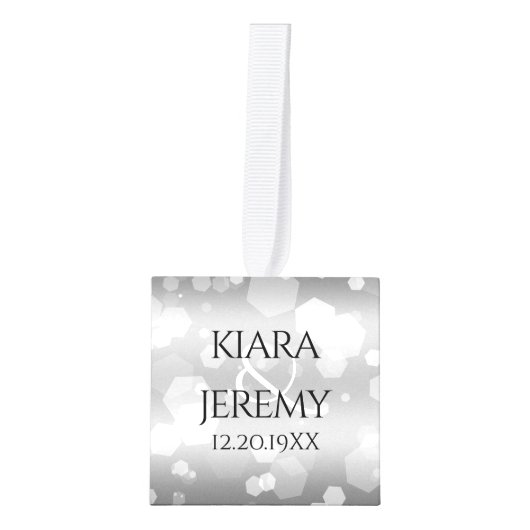 Elegant 25th Silver Wedding Jubileum Decoratie (Voorkant)