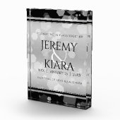 Elegant 25th Silver Wedding Jubileum Fotoblokken (Rechts)