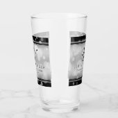 Elegant 25th Silver Wedding Jubileum Glas (Links)