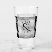 Elegant 25th Silver Wedding Jubileum Glas (Achterkant)