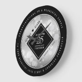 Elegant 25th Silver Wedding Jubileum Grote Klok (Hoek)