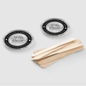 Elegant 25th Silver Wedding Jubileum Handwaaier (Niet-gemonteerd)