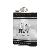 Elegant 25th Silver Wedding Jubileum Heupfles (Links)