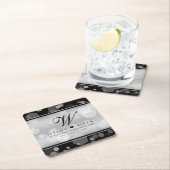 Elegant 25th Silver Wedding Jubileum Kartonnen Onderzetters (Insitu)