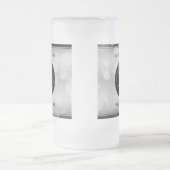 Elegant 25th Silver Wedding Jubileum Matglas Bierpul (Center)