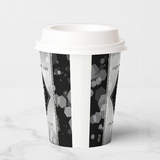 Elegant 25th Silver Wedding Jubileum Papieren Bekers (Rechts)