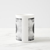 Elegant 25th Silver Wedding Jubileum Porselein Kop (Voorkant)