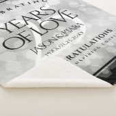 Elegant 25th Silver Wedding Jubileum Sherpa Deken (3/4)