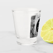 Elegant 25th Silver Wedding Jubileum Shot Glas (Links)